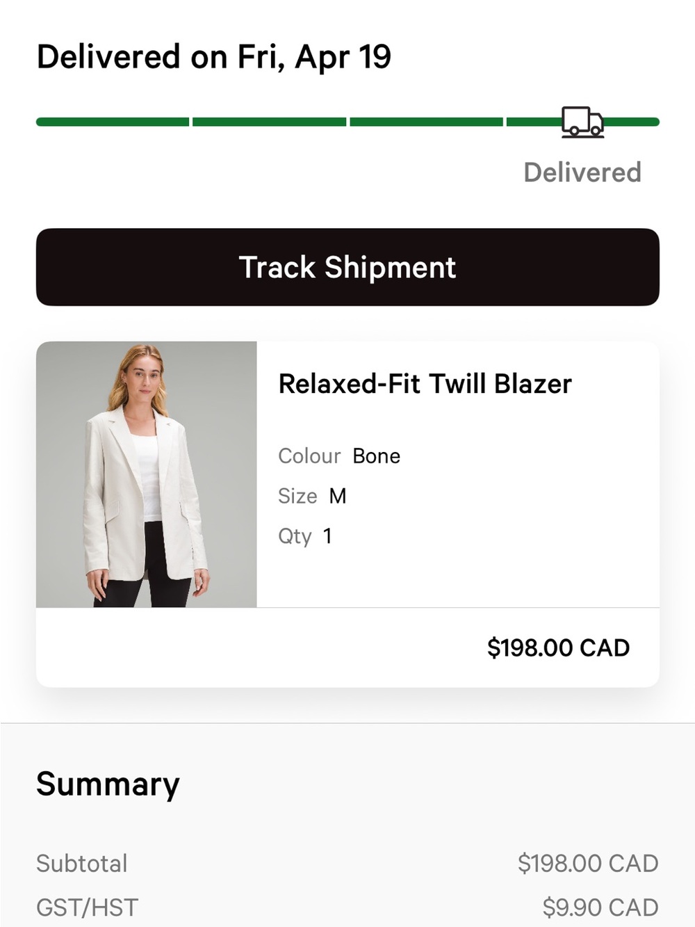 lululemon athletica Bone Relaxed-Fit Twill Blazer